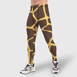 Тайтсы мужские Окрас жирафа, цвет: 3D-принт — фото 2