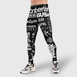 Тайтсы мужские Рок группы, цвет: 3D-принт — фото 2