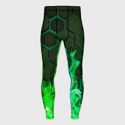 Тайтсы мужские Fire, цвет: 3D-принт