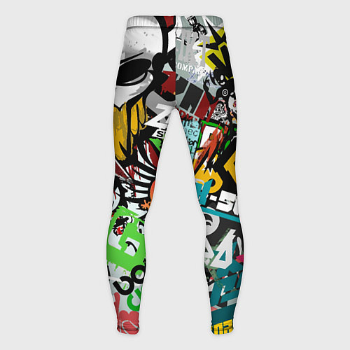 Мужские тайтсы Стикеры / 3D-принт – фото 2