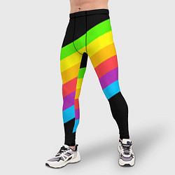 Тайтсы мужские НЕОНОВЫЕ ЛИНИИ, цвет: 3D-принт — фото 2