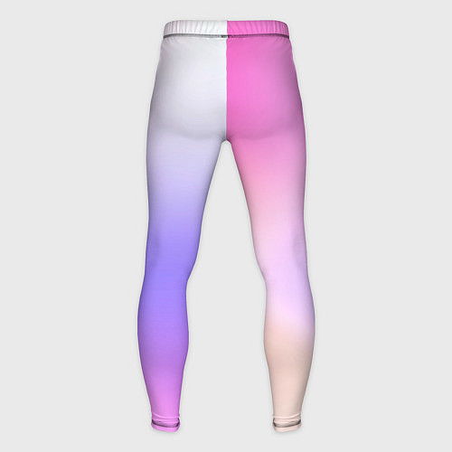 Мужские тайтсы Светлый градиент розовый мода / 3D-принт – фото 2