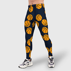 Тайтсы мужские Баскетбольные мячи, цвет: 3D-принт — фото 2