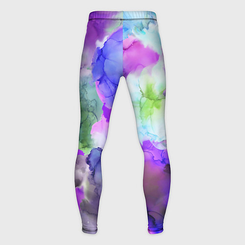 Мужские тайтсы Акварельная краска / 3D-принт – фото 2
