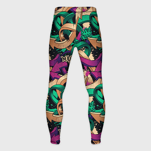 Мужские тайтсы Граффити стрелы / 3D-принт – фото 2