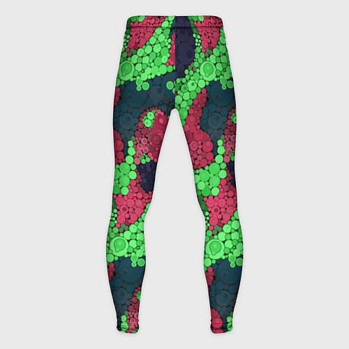 Мужские тайтсы Абстрактный пуантилизм / 3D-принт – фото 2