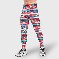 Тайтсы мужские Merry Christmas лесные звери, цвет: 3D-принт — фото 2