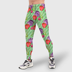 Тайтсы мужские Vegan Огород, цвет: 3D-принт — фото 2