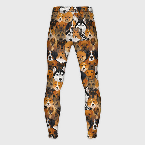 Мужские тайтсы Разные Собаки / 3D-принт – фото 2