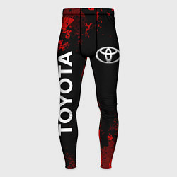 Мужские тайтсы TOYOTA MILITARY PIXEL BLACK RED