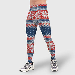 Тайтсы мужские Knitted Pattern, цвет: 3D-принт — фото 2
