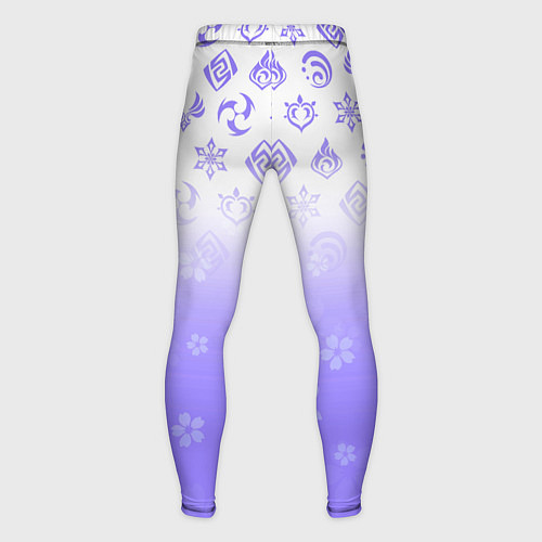 Мужские тайтсы GENSHIN IMPACT SYMBOL PATTERN SAKURA САКУРА / 3D-принт – фото 2