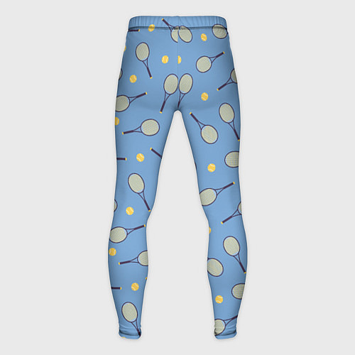 Мужские тайтсы Большой теннис паттерн / 3D-принт – фото 2