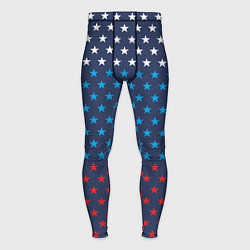 Тайтсы мужские Флаг в звездах, цвет: 3D-принт