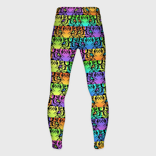 Мужские тайтсы Радужные Тигровые Глаза / 3D-принт – фото 2