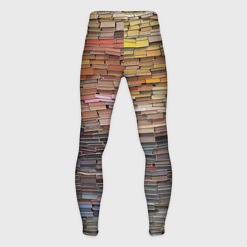 Мужские тайтсы Книжные кирпичики знаний / 3D-принт – фото 2