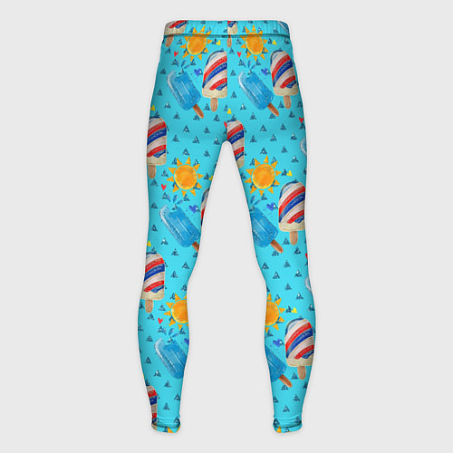 Мужские тайтсы Лето Мороженое / 3D-принт – фото 2