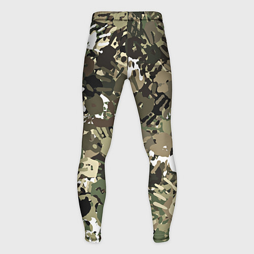 Мужские тайтсы Камуфляж с отпечатками рук / 3D-принт – фото 2