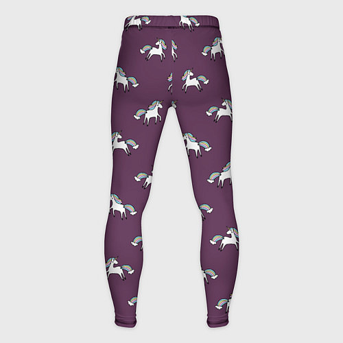 Мужские тайтсы Забавные единороги паттерн / 3D-принт – фото 2