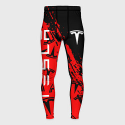 Мужские тайтсы Tesla red pattern