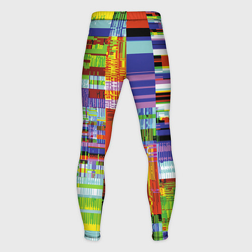 Мужские тайтсы Vanguard glitch fashion pattern 2022 / 3D-принт – фото 2