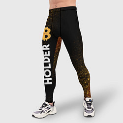 Тайтсы мужские ДЕРЖАТЕЛЬ - БИТКОЙН Шум Вертикально, цвет: 3D-принт — фото 2