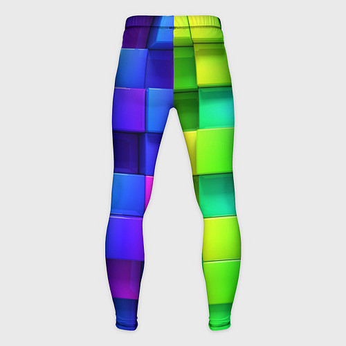 Мужские тайтсы Color geometrics pattern Vanguard / 3D-принт – фото 2