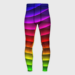 Тайтсы мужские Color line neon pattern Abstraction Summer 2023, цвет: 3D-принт