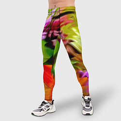 Тайтсы мужские Разноцветная абстрактная композиция Лето Multi-col, цвет: 3D-принт — фото 2