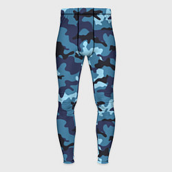 Мужские тайтсы Камуфляж Тёмно-Синий Camouflage Dark-Blue