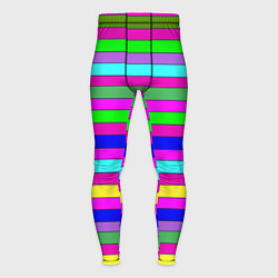 Мужские тайтсы Multicolored neon bright stripes