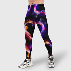 Тайтсы мужские Пламенное сердце - паттерн, цвет: 3D-принт — фото 2