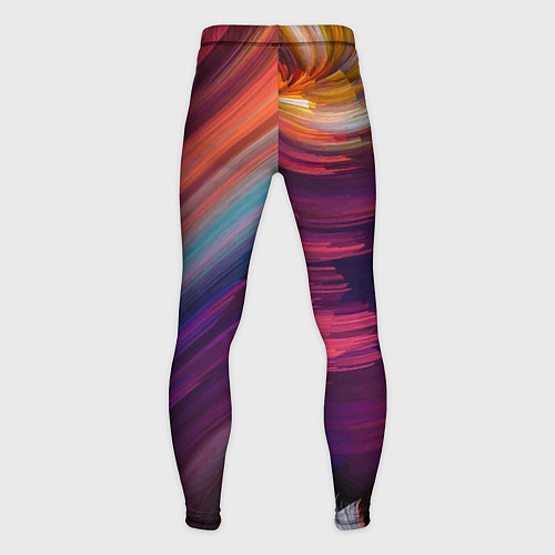 Мужские тайтсы Разноцветная экспрессивная композиция - Milano / 3D-принт – фото 2