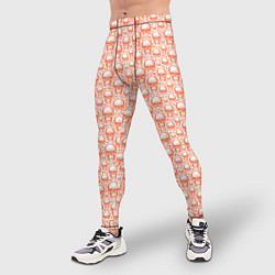 Тайтсы мужские Череп и сердце, цвет: 3D-принт — фото 2