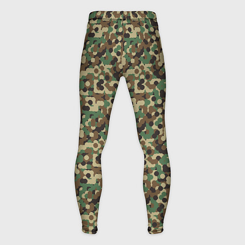 Мужские тайтсы Милитари круг / 3D-принт – фото 2