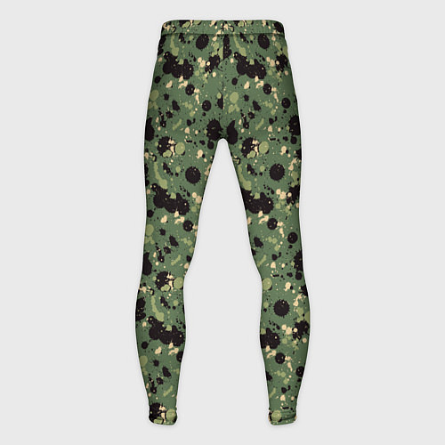 Мужские тайтсы Милитари клякса мини / 3D-принт – фото 2