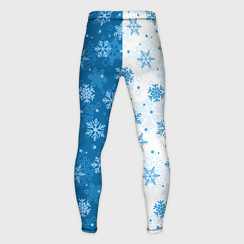 Мужские тайтсы Красивые снежинки / 3D-принт – фото 2