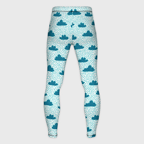 Мужские тайтсы Облака и дождь / 3D-принт – фото 2