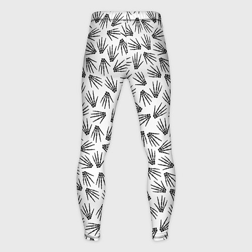 Мужские тайтсы Ладонь скелета / 3D-принт – фото 2