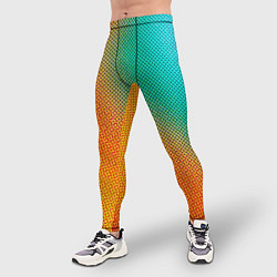 Тайтсы мужские Полутоновый градиент - текстура, цвет: 3D-принт — фото 2