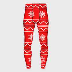 Мужские тайтсы Winter snowflakes