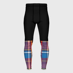 Тайтсы мужские Классическая шотландка, цвет: 3D-принт