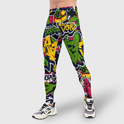 Тайтсы мужские Крутое граффити, цвет: 3D-принт — фото 2