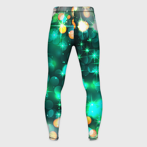 Мужские тайтсы Космический принт и звездное сияние вселенной / 3D-принт – фото 2