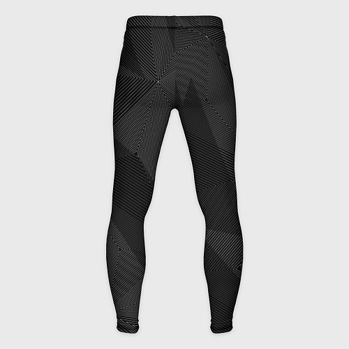 Мужские тайтсы Черный матовый / 3D-принт – фото 2