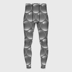 Тайтсы мужские Абстрактное множество серых металлических шаров, цвет: 3D-принт