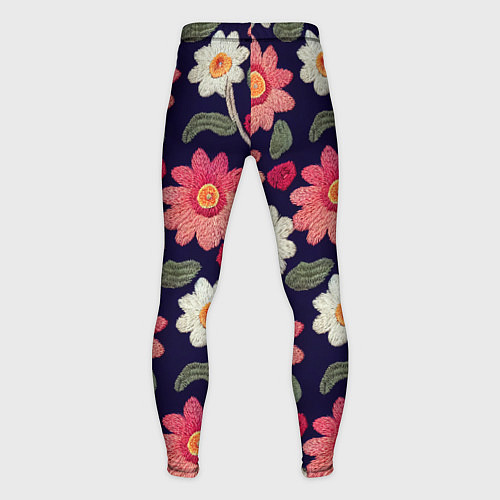 Мужские тайтсы Эффект красивой вышивки / 3D-принт – фото 2