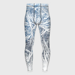 Тайтсы мужские Абстрактный ледяной паттерн, цвет: 3D-принт
