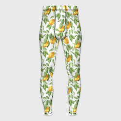 Тайтсы мужские Лимоны на ветках - паттерн, цвет: 3D-принт