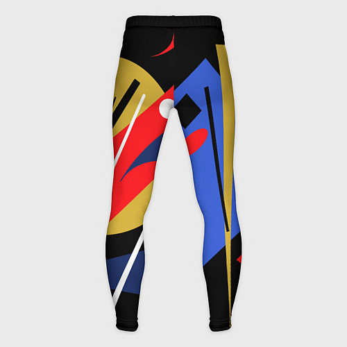 Мужские тайтсы Абстракция в стиле супрематизм / 3D-принт – фото 2